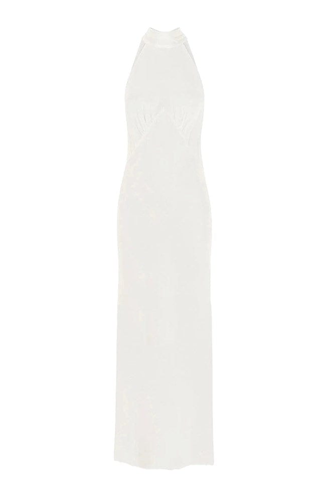 Greta Ivory Silk Long Slip Dress