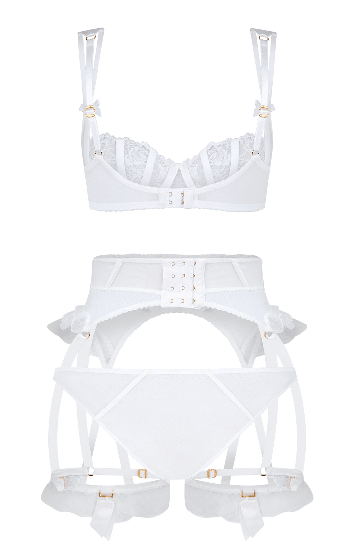 Rosia Bra, Suspender and Brief Set