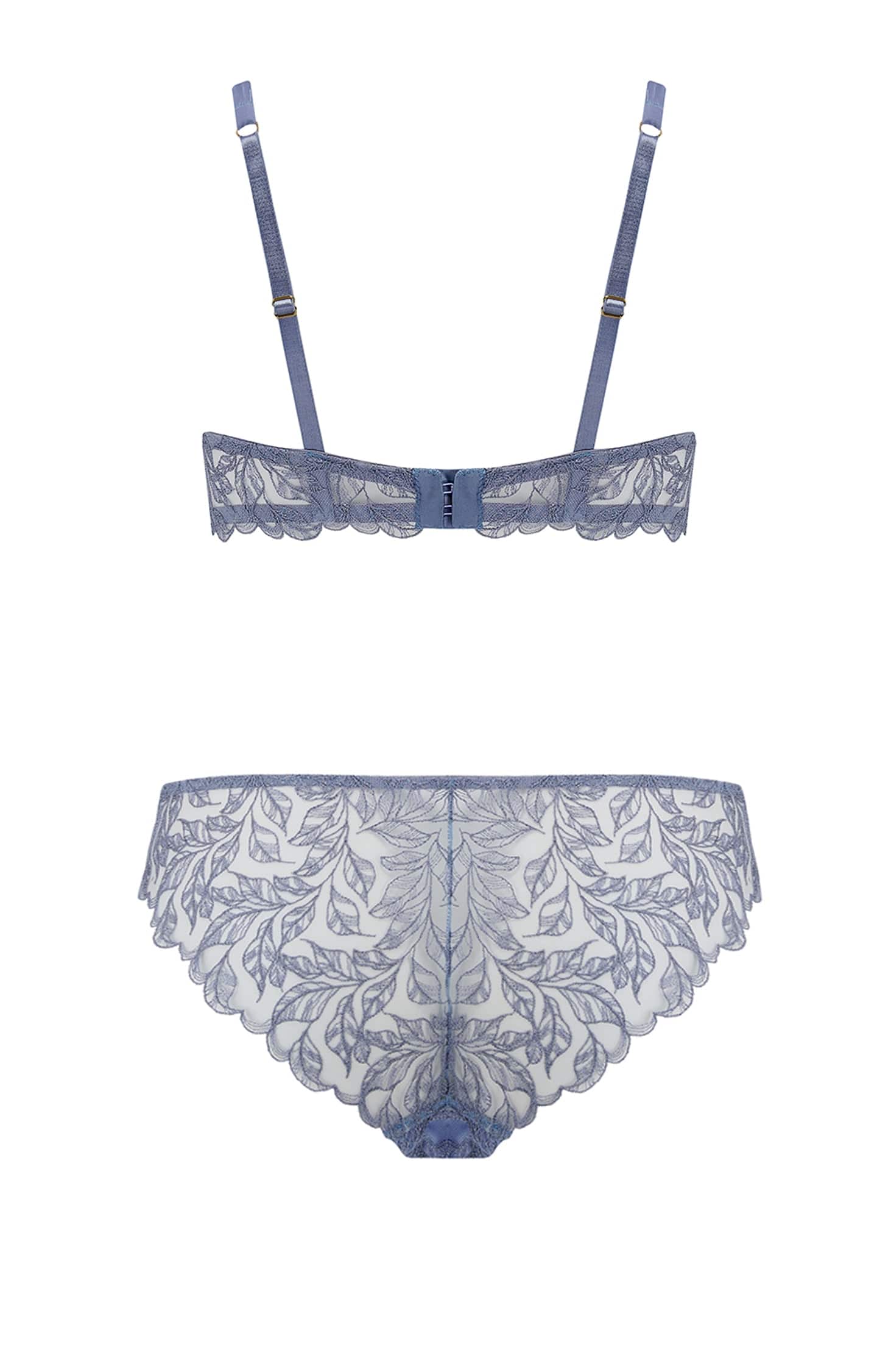 Elandra Balcony Bra and Brazilian Knicker Set