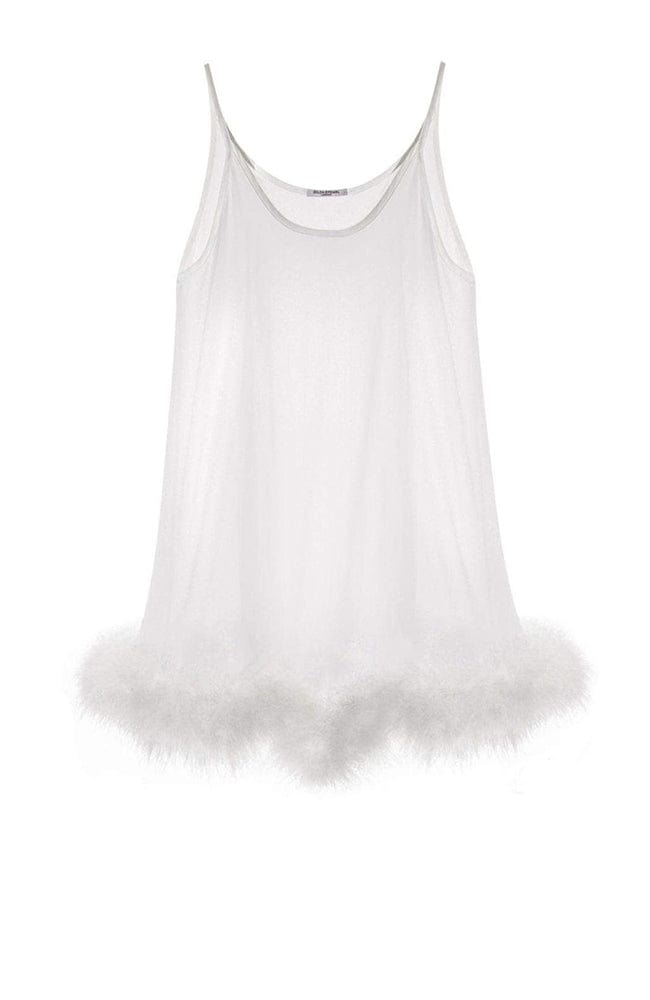 %shop_name_% Gilda &amp; Pearl_Diana Silk and Marabou Feather Babydoll _ Loungewear_ 