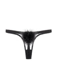 %shop_name_% Gilda & Pearl_Diana Silk and Marabou Feather Pom Pom Thong _ Underwear_ 