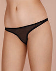 %shop_name_% Gilda & Pearl_Diana Silk and Marabou Feather Pom Pom Thong _ Underwear_ 