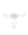 %shop_name_% Gilda & Pearl_Diana Silk and Marabou Feather Pom Pom Thong _ Underwear_ 