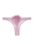 %shop_name_% Gilda & Pearl_Diana Silk and Marabou Feather Pom Pom Thong _ Underwear_ 