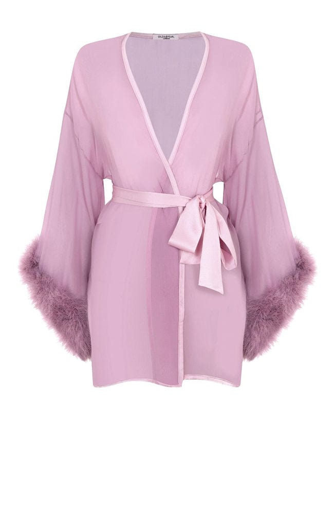 %shop_name_% Gilda &amp; Pearl_Diana Silk and Marabou Feather Robe _ Loungewear_ 