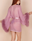 %shop_name_% Gilda & Pearl_Diana Silk and Marabou Feather Robe _ Loungewear_ 