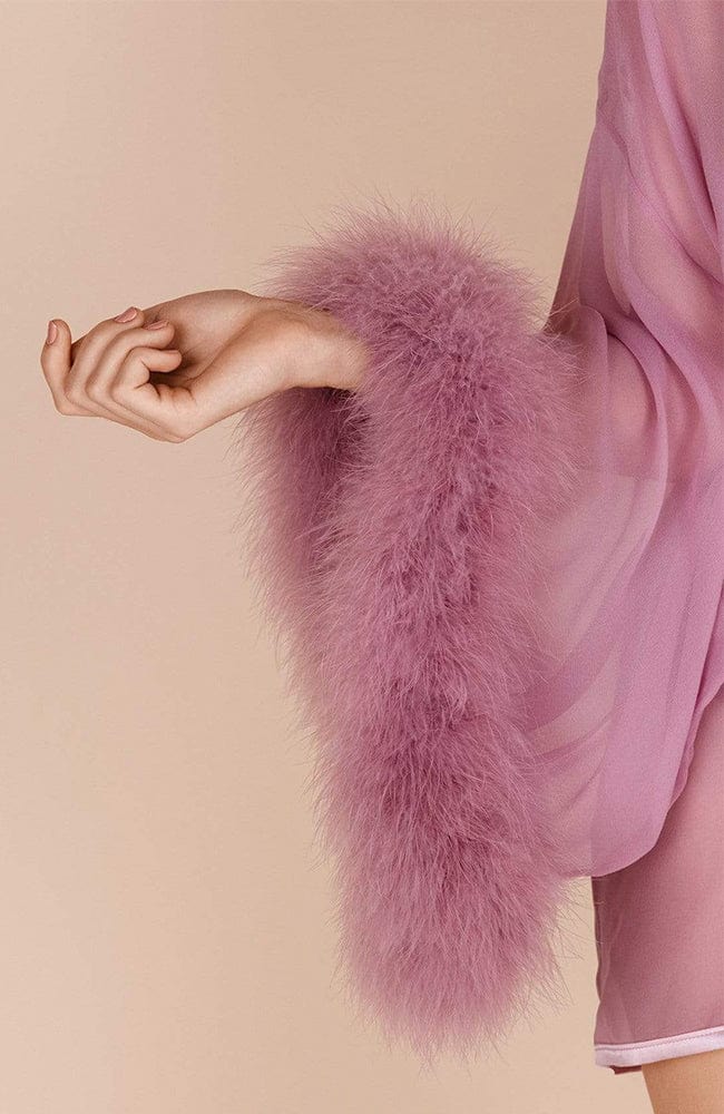 %shop_name_% Gilda &amp; Pearl_Diana Silk and Marabou Feather Robe _ Loungewear_ 