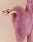 %shop_name_% Gilda & Pearl_Diana Silk and Marabou Feather Robe _ Loungewear_ 