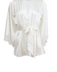 Beaded Iris Lace Angel Sleeve Robe