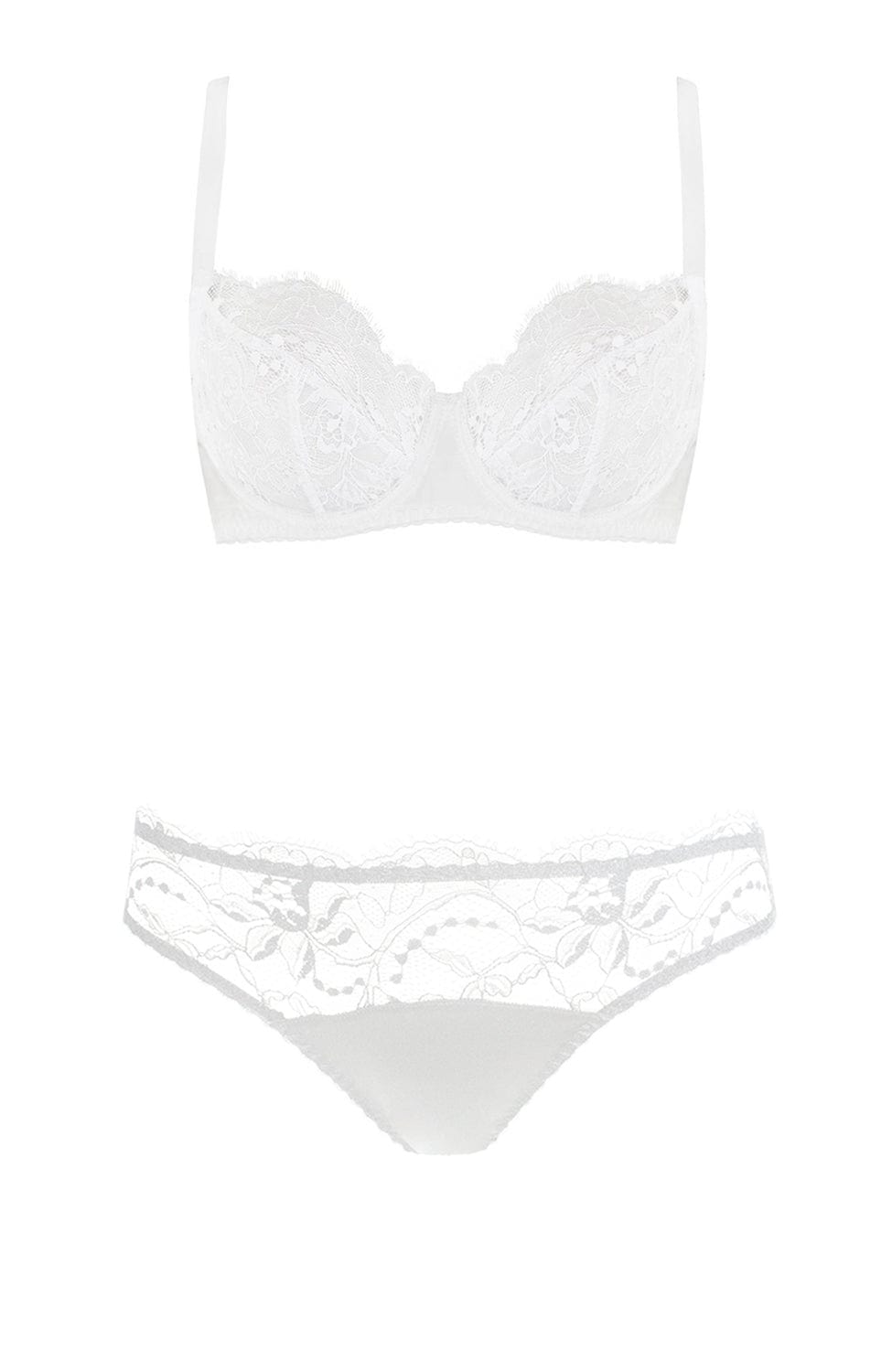 Signature Lace Balcony Bra and Brief Set