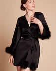 %shop_name_% Gilda & Pearl_Kitty Feather Trim Robe _ Loungewear_ 