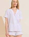 %shop_name_% Eberjey_Nautico Shortie Pajama Set _ Loungewear_