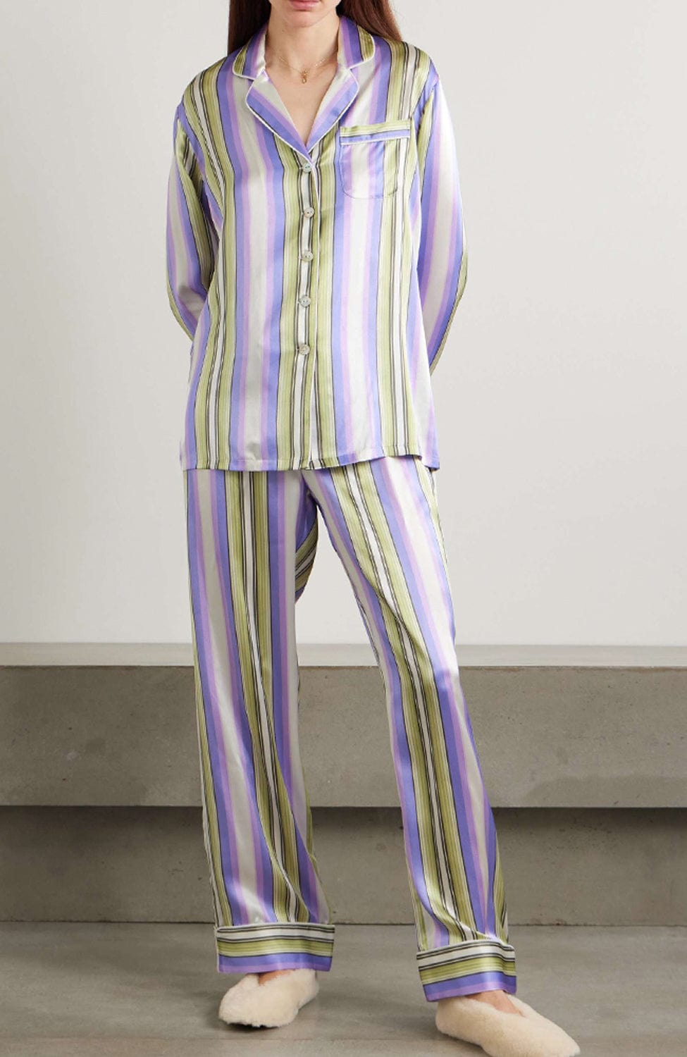 Lila Draper Silk Pajama Set