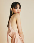 Greta Shell Silk Long Slip Dress