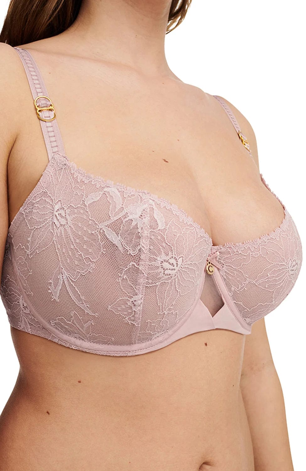 %shop_name_% Chantelle_Orchids Half-Cup Balcony Bra _ Bras_ 