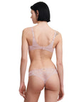 %shop_name_% SHEER_Orchids Half-Cup Balcony Bra and Tanga Set _ _ 