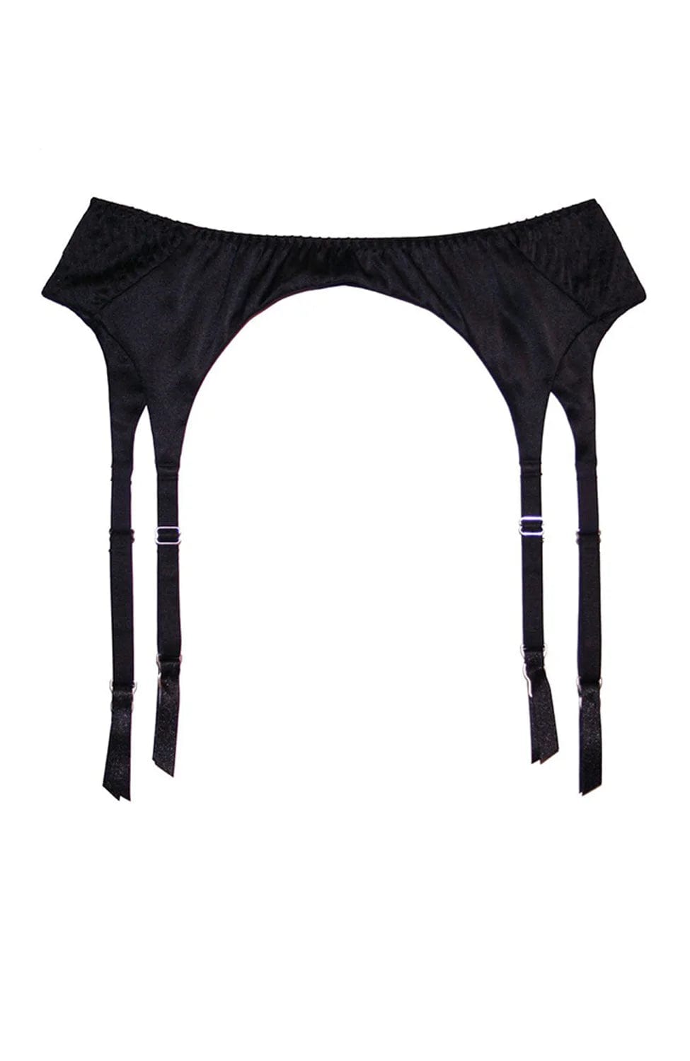 %shop_name_% Fleur du Mal_Top Stitch Satin Garter Belt _ Underwear_ 