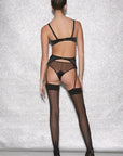 %shop_name_% Fleur du Mal_Top Stitch Satin Garter Belt _ Underwear_ 