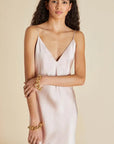 %shop_name_% Olivia von Halle_Issa Oyster Silk Slip Dress _ Loungewear_ 3360.00