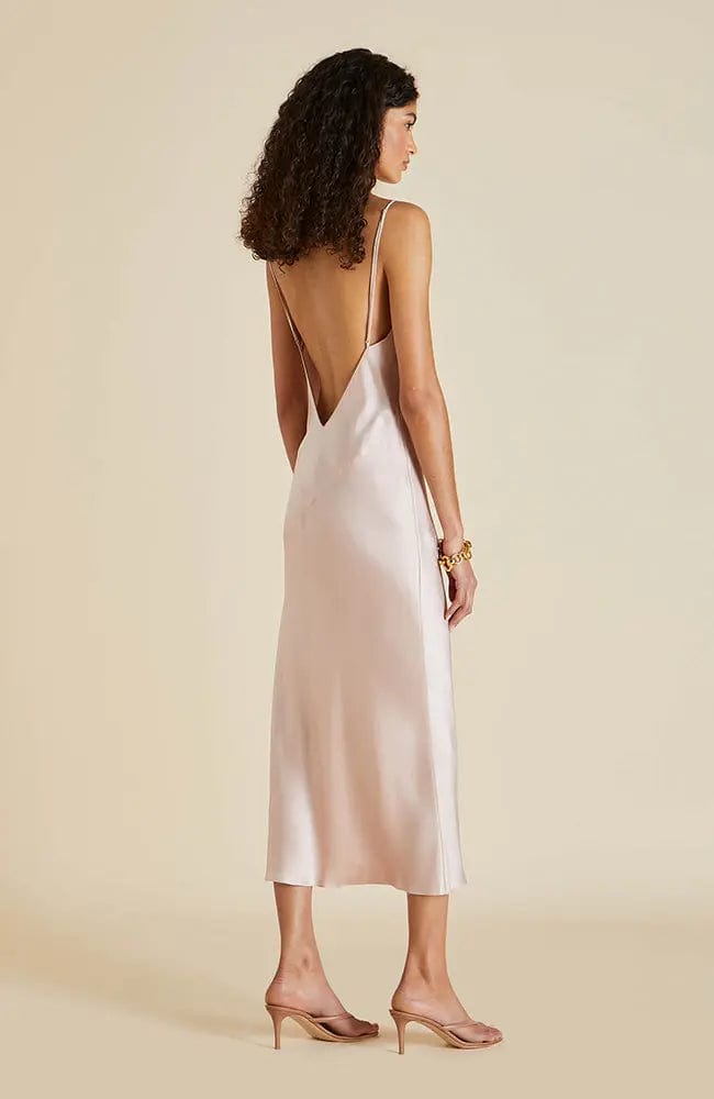 %shop_name_% Olivia von Halle_Issa Oyster Silk Slip Dress _ Loungewear_ 3360.00