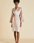 %shop_name_% Olivia von Halle_Mimi Oyster Pink Silk Kimono Robe _ Loungewear_ 4100.00