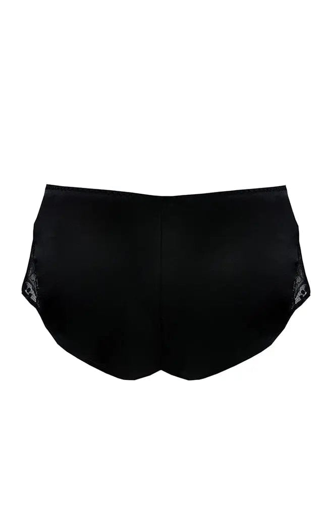 %shop_name_% Fleur of England_Signature Black Silk French Knicker _ Loungewear_ 1470.00