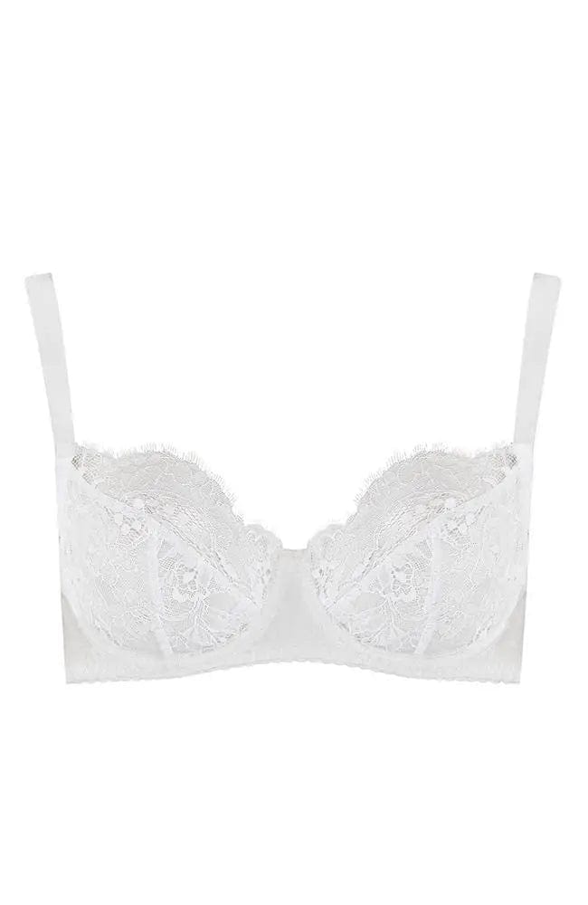 %shop_name_% Fleur of England_Signature White Lace Balcony Bra _ Bras_ 1200.00