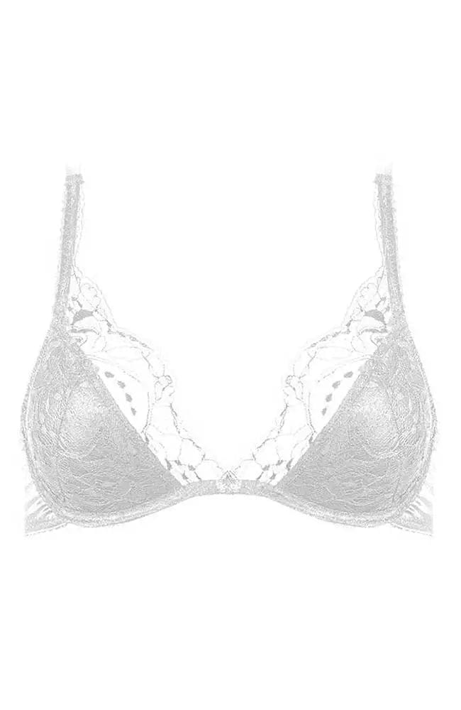 %shop_name_% Fleur of England_Signature White Lace Padded Plunge Bra _ Bras_ 1200.00